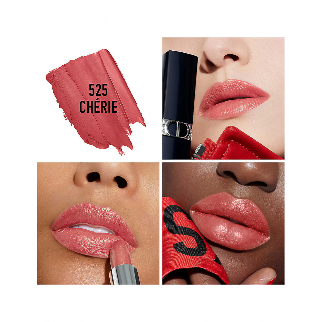 'Rouge Dior Métallique' Refillable Lipstick - 525 Chérie 3.5 g