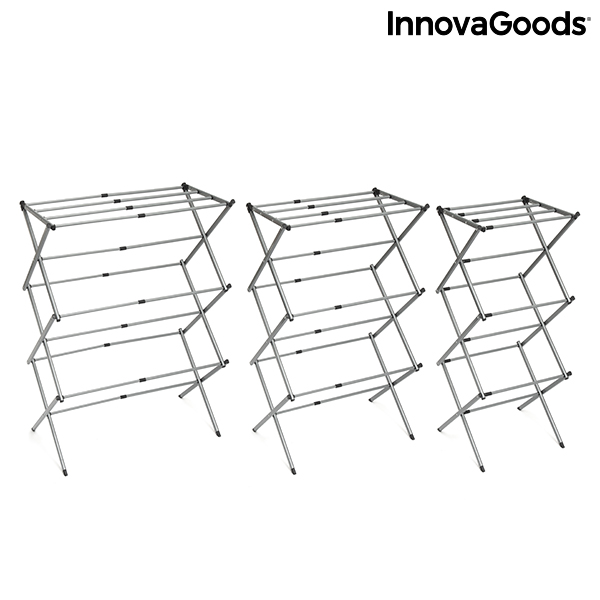 Folding And Extendable Metal Clothes Dryer With 3 Levels Cloxy (11 Bars)