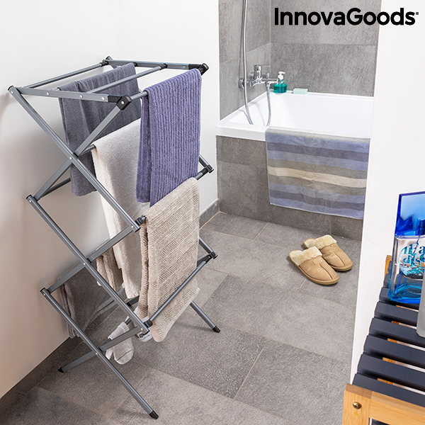 Folding And Extendable Metal Clothes Dryer With 3 Levels Cloxy (11 Bars)