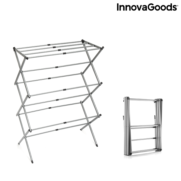 Folding And Extendable Metal Clothes Dryer With 3 Levels Cloxy (11 Bars)