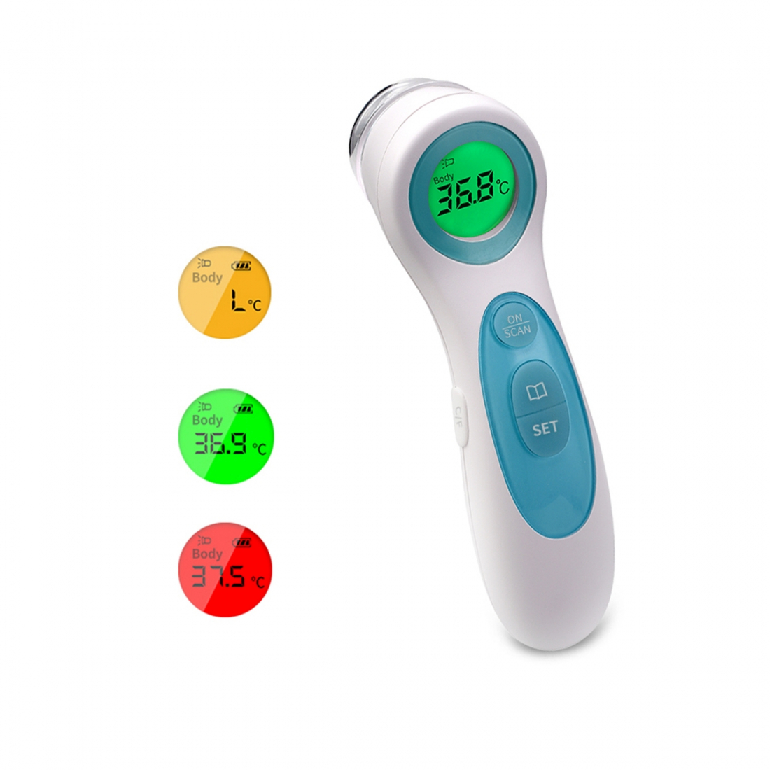 Infrared Thermometer - Grey, White