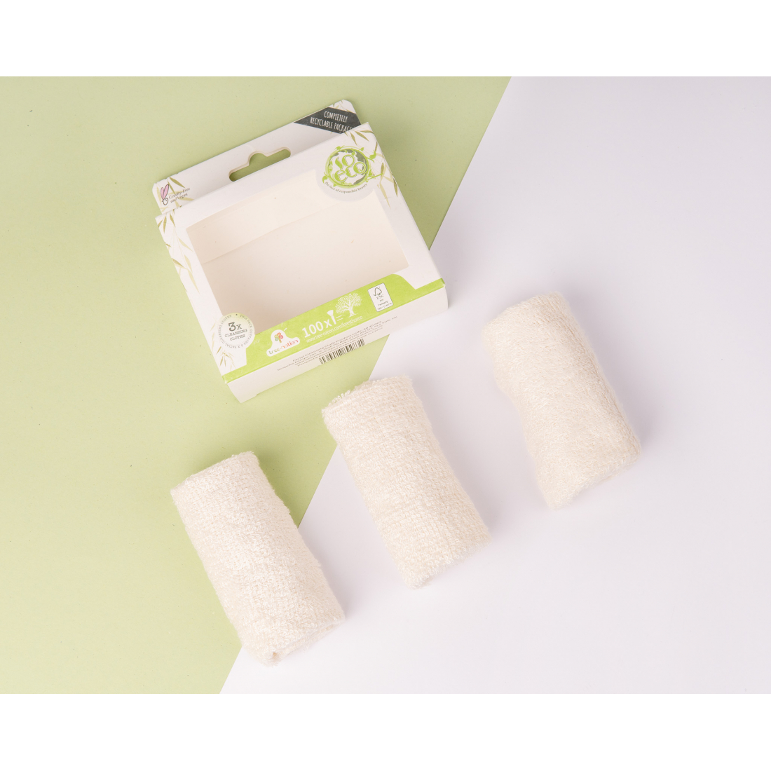 'Facial' Cleansing Wipes - 3 Pieces