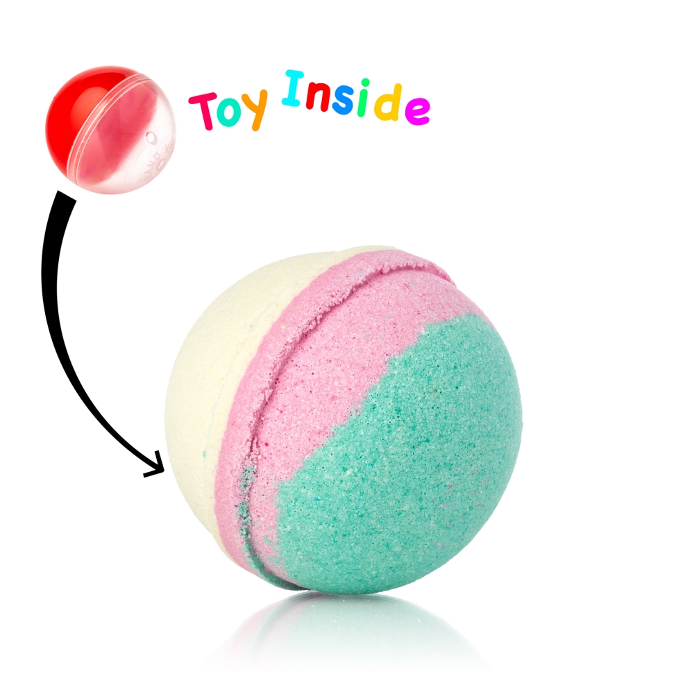 'Lollipop' Handmade Bath Bomb, Toy - Cotton Candy 1 Unit