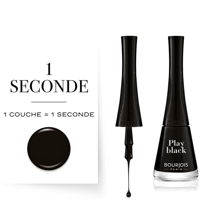 '1 Seconde' Nail Polish - 006 Play Black 9 ml