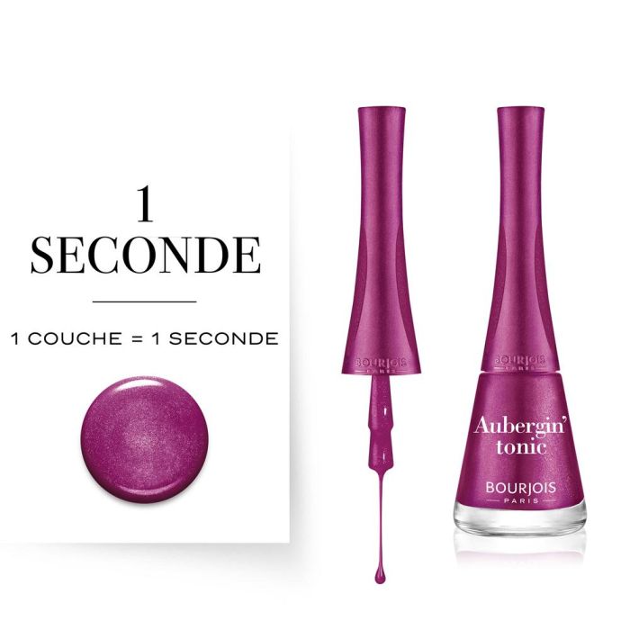 Vernis à ongles '1 Seconde' 017 Aubergin' Tonic - 9 ml