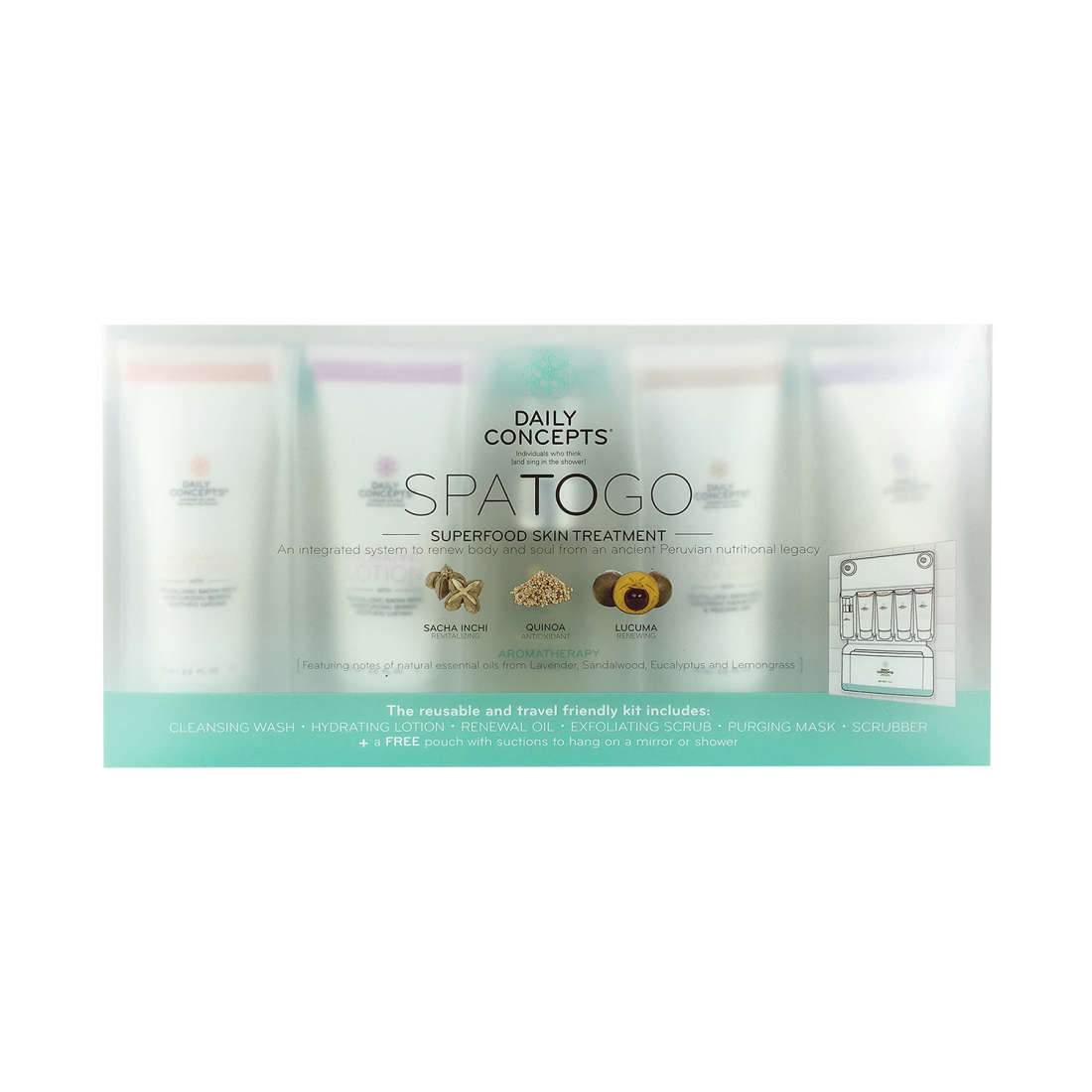 Coffret de soins de la peau 'Daily SpaToGo Skin Pure' - 6 Pièces