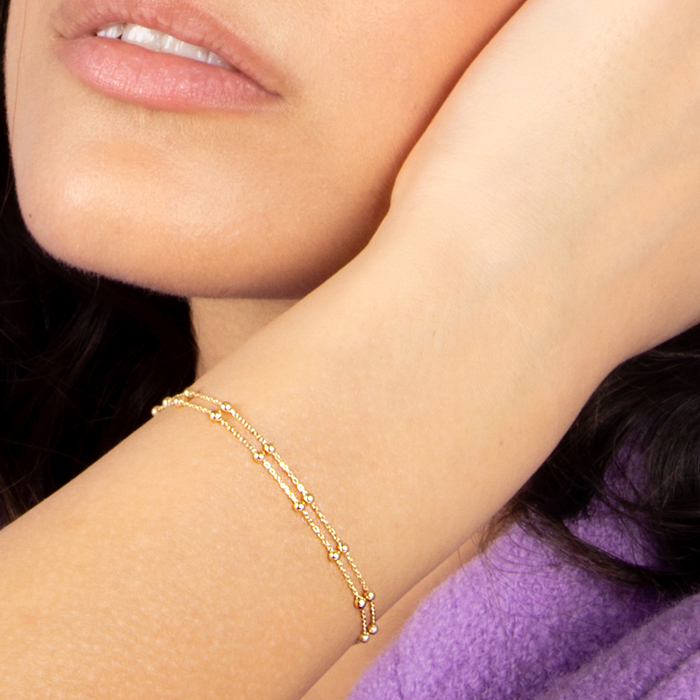 Bracelet 'Double Boules' pour Femmes