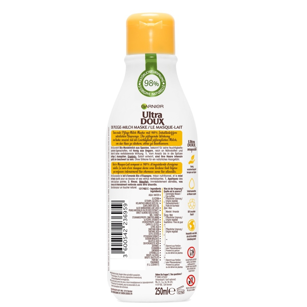 Masque capillaire 'Botanic Therapy Milk Honey' - 250 ml