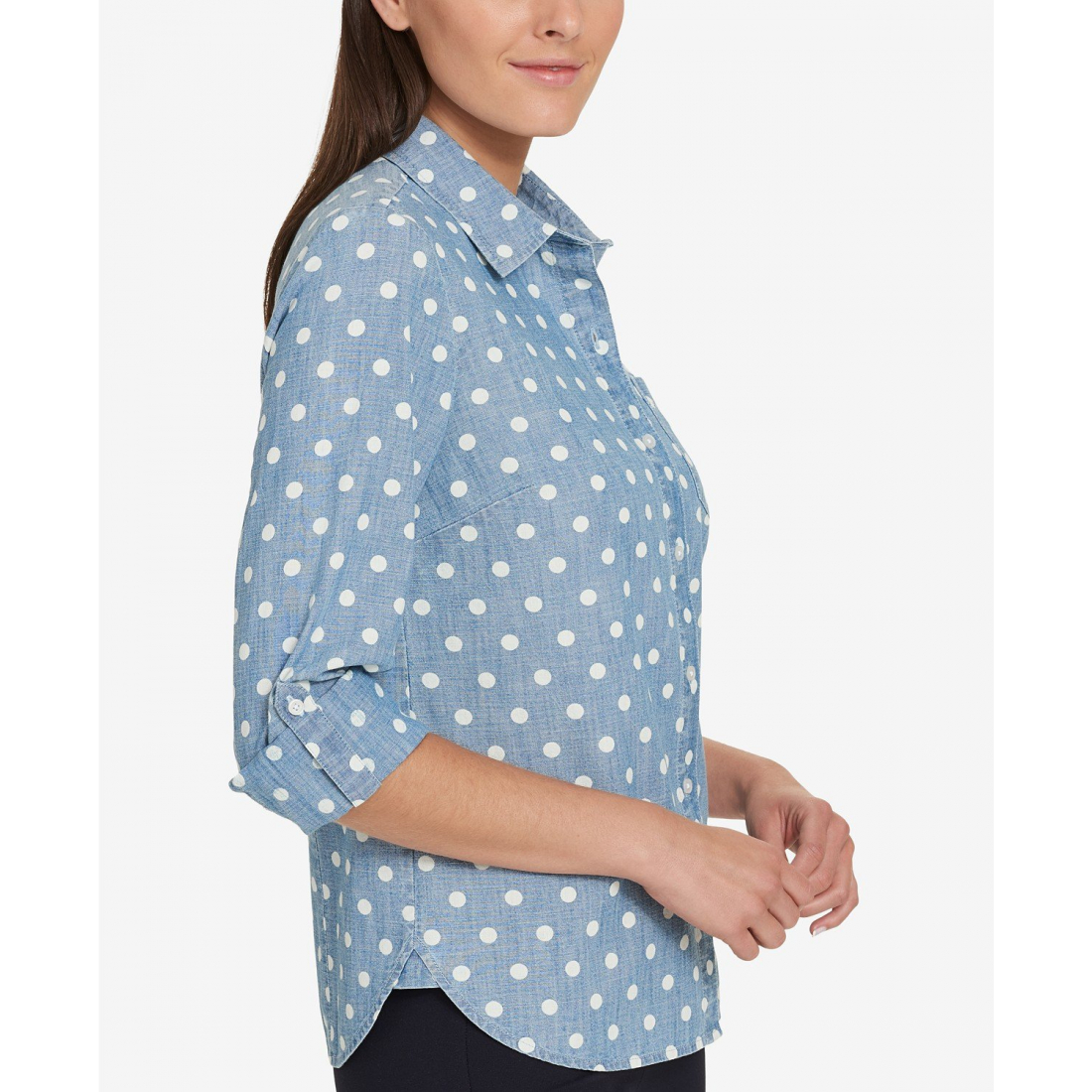 Chemise 'Cotton Printed Roll-Tab Utility' pour Femmes