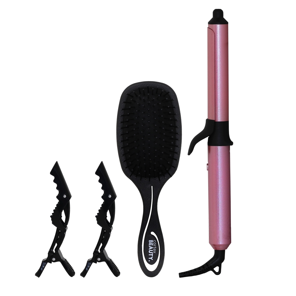 Hair Curler & Hair Brush Set