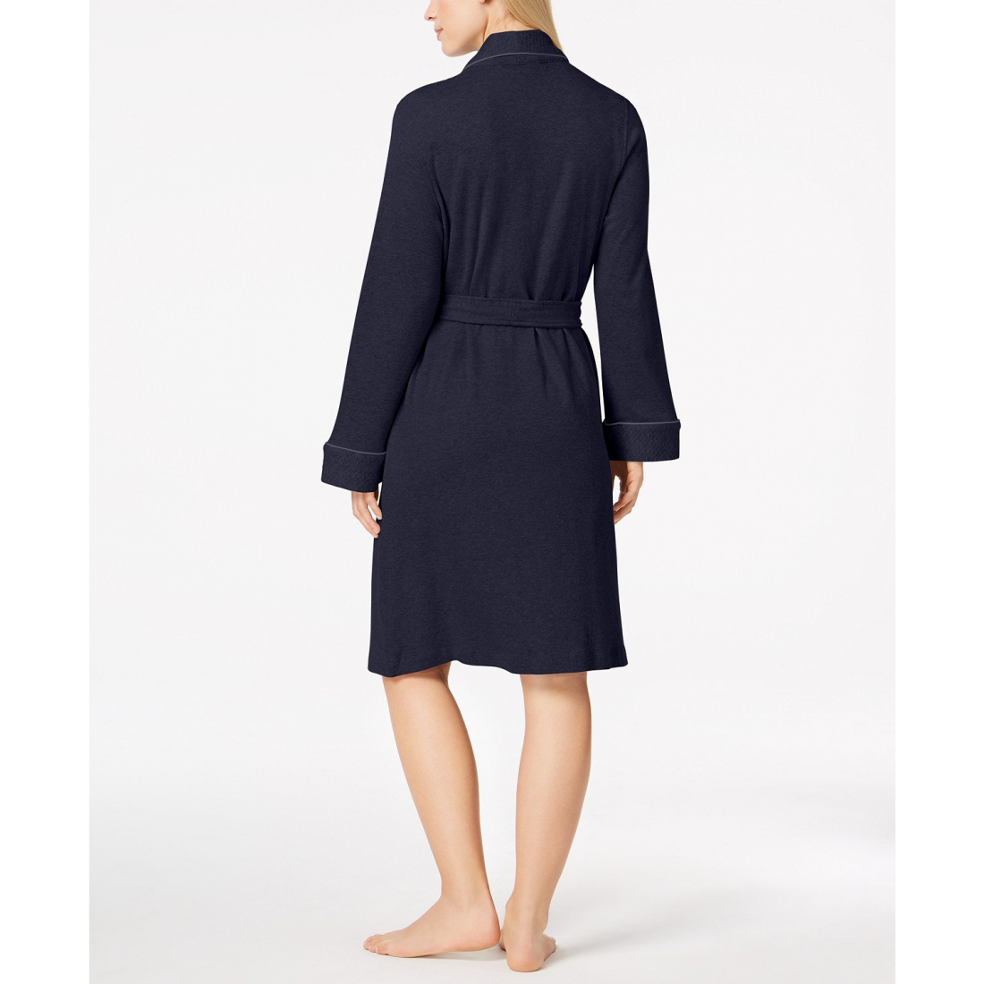 'Quilted Shawl Collar Short Robe' pour Femmes