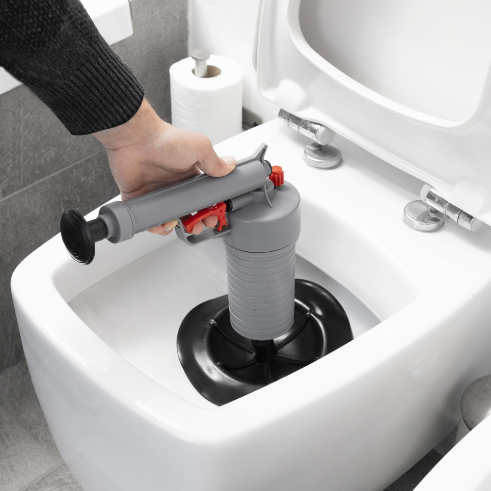 Universelle Pressluftpistole zur Abflussreiniung, mit Adaptern KlinGun Home Houseware