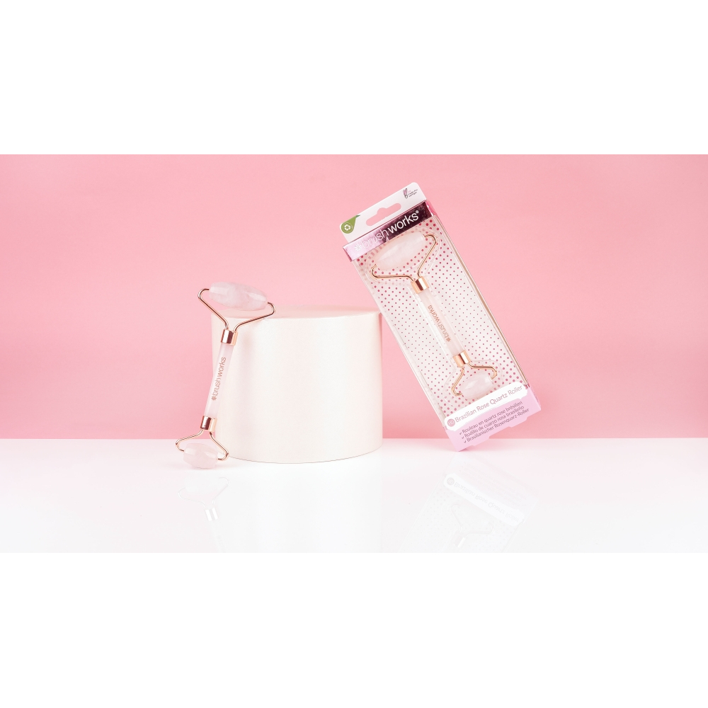 Roller visage 'Brazilian Rose Quartz Stone'