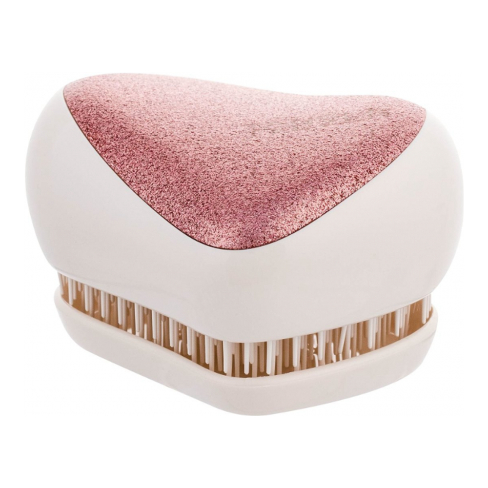 'Compact Styler' Hair Brush - Glitter Rose Gold Glaze
