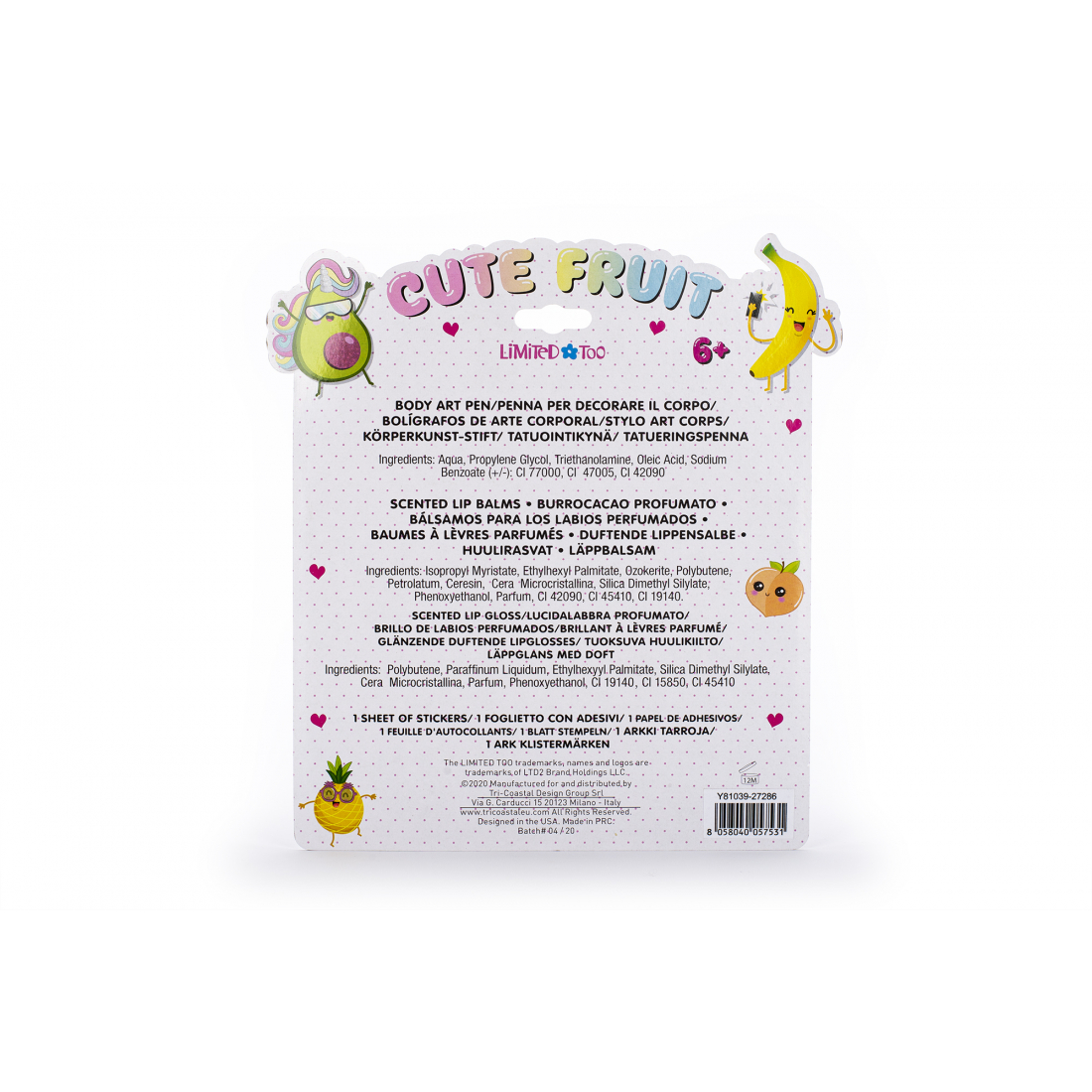 Set Baume à lèvres 'Limited Too'