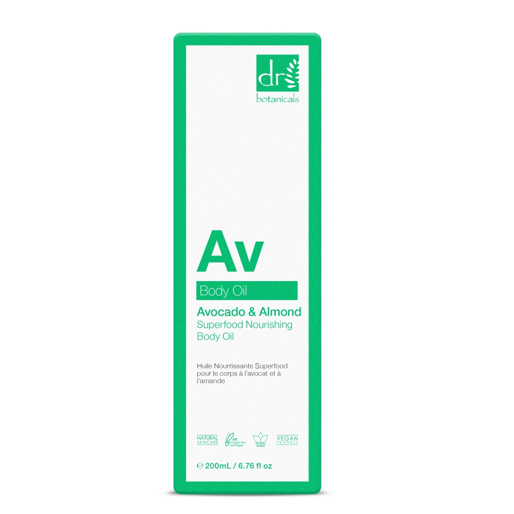 'Avocado & Almond Superfood Nourishing' Body Oil - 200 ml