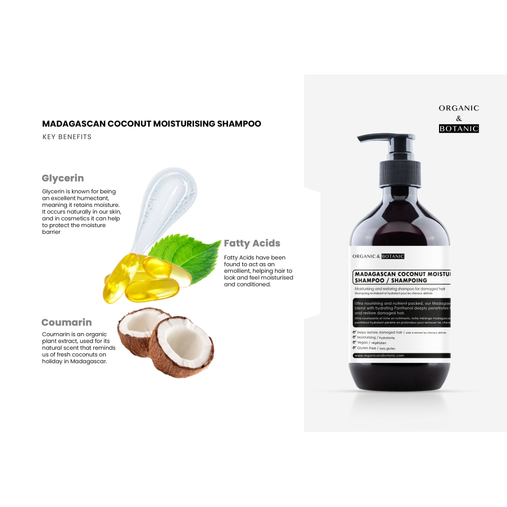 Shampoing 'Madagascan Coconut Moisturising' - 500 ml