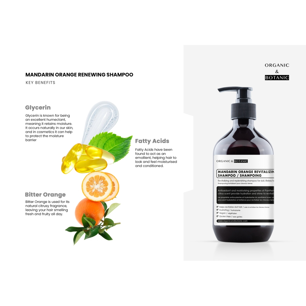 Shampoing 'Mandarin Orange Revitalizing' - 500 ml