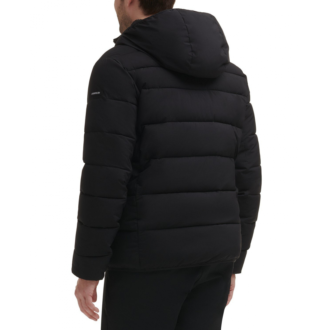 Veste matelassée 'Chevron Stretch With Sherpa Lined Hood' pour Hommes