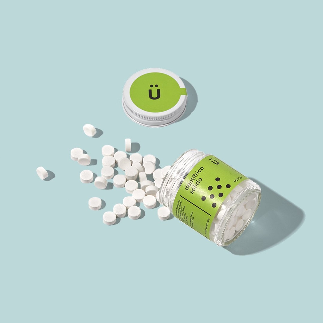 'Natural Mint' Solid toothpaste - 120 Tablets