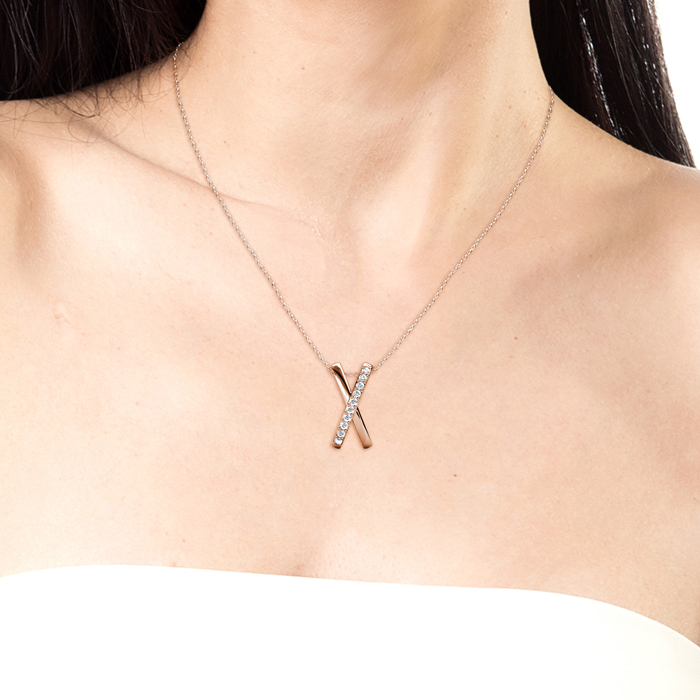 Pendentif 'X Duo' pour Femmes