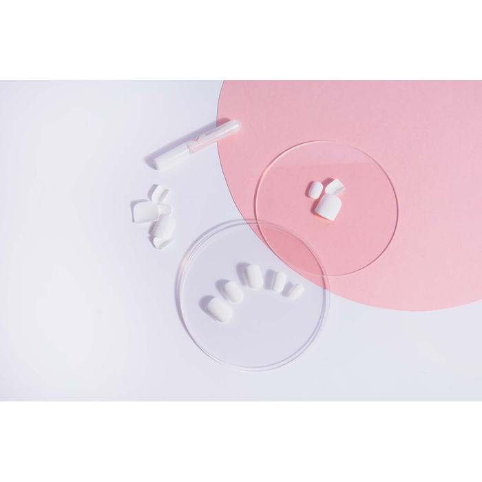 Capsules d'ongles 'Square' - White 24 Pièces