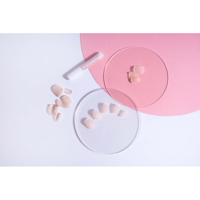 Capsules d'ongles 'Square' - French 24 Pièces