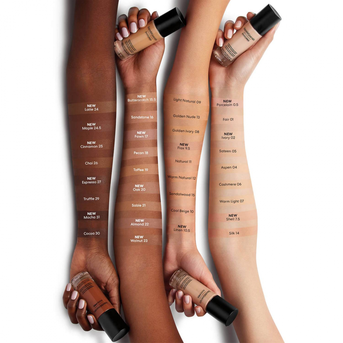 Fond de teint 'BAREPRO 24-Hour Full Coverage SPF20' - Cinnamon 30 ml