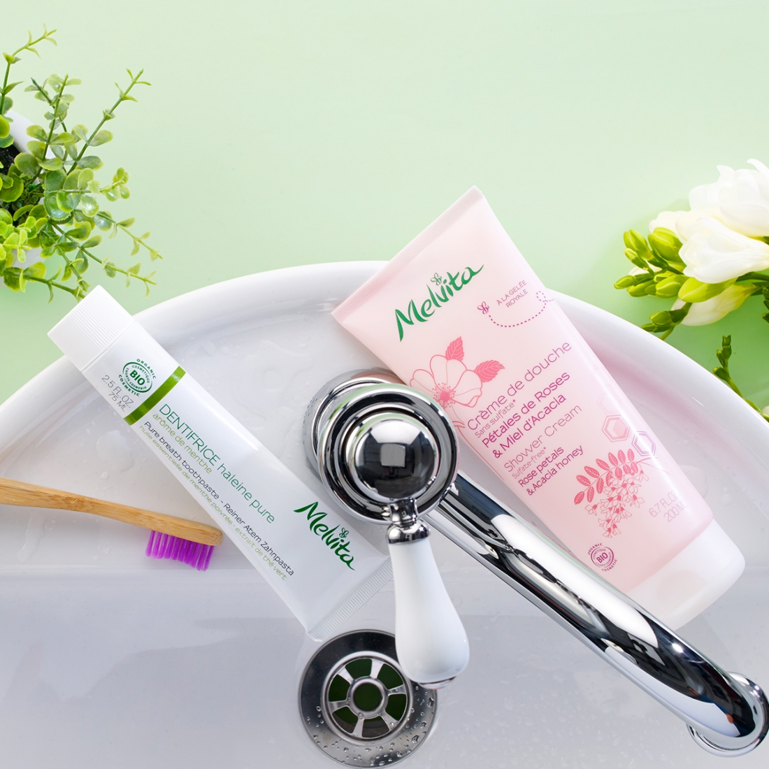 'Rose & Miel Acacia' Shower Gel - 200 ml