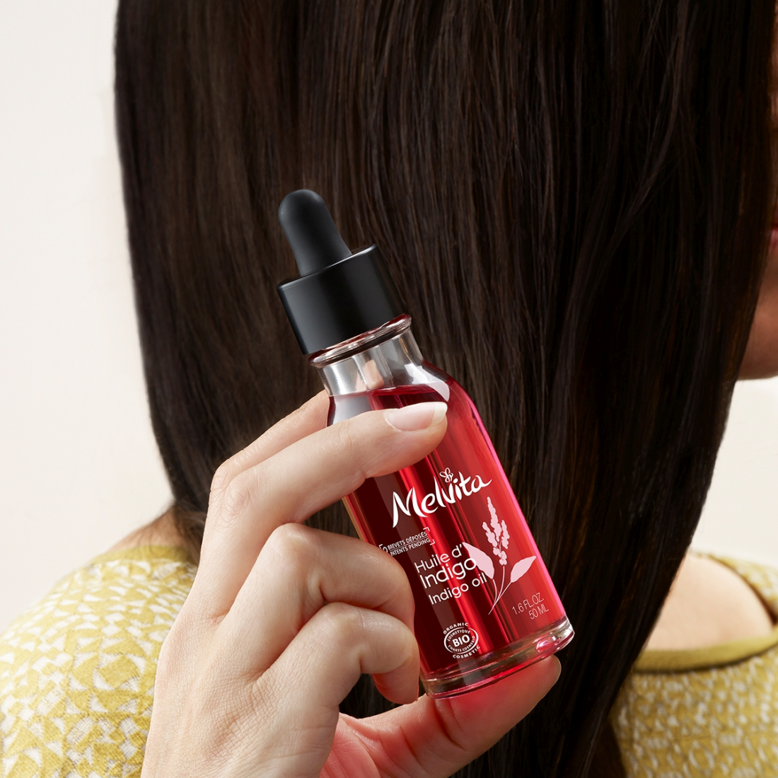 Huile biologique 'Indigo Pré-Shampooing' - 50 ml