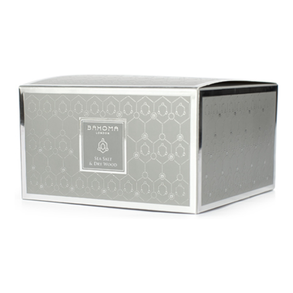 Bougie 3 mèches 'Ash' - Dry Wood & Seasalt 400 g