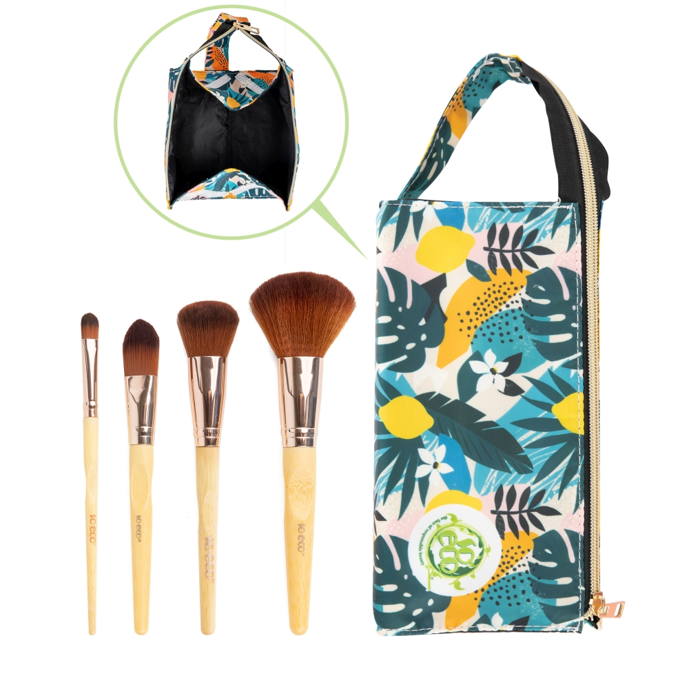 Set de pinceaux de maquillage 'Natural Travel'