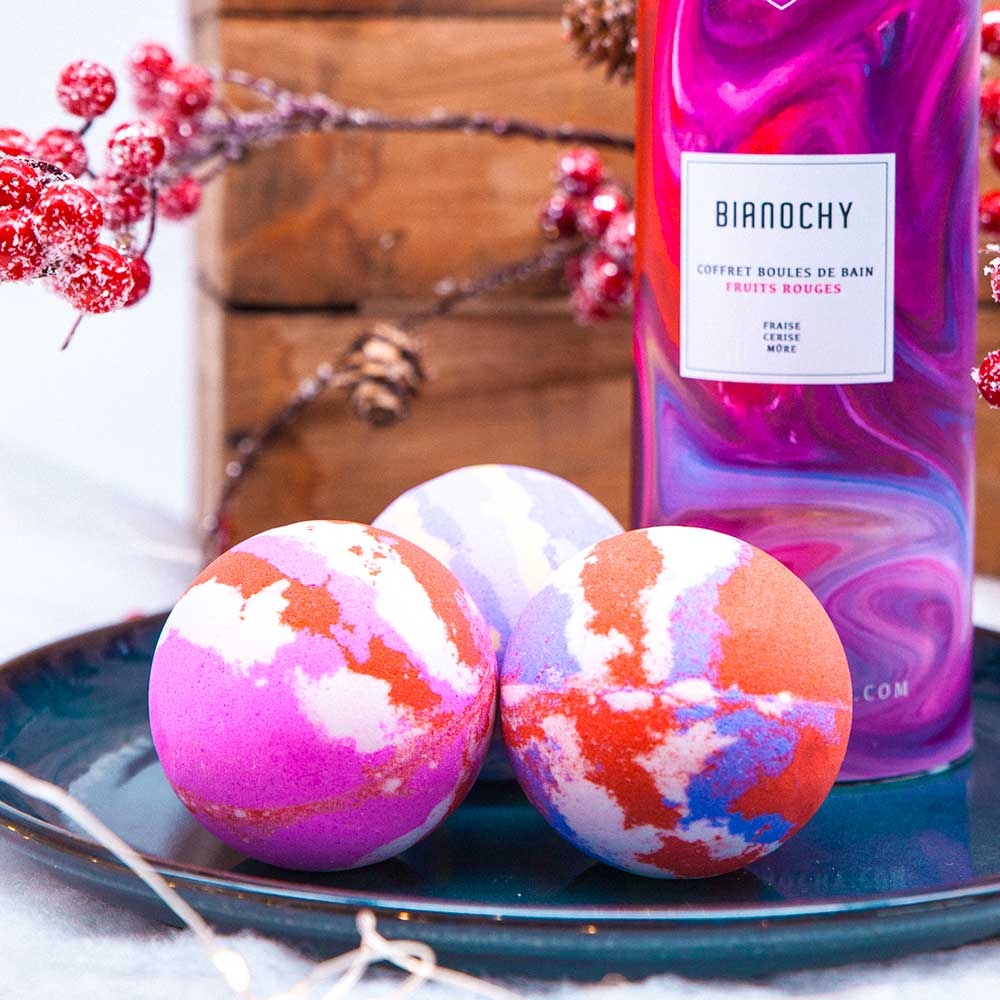 'Fruits Rouges' Bath Bomb Set - 450 g