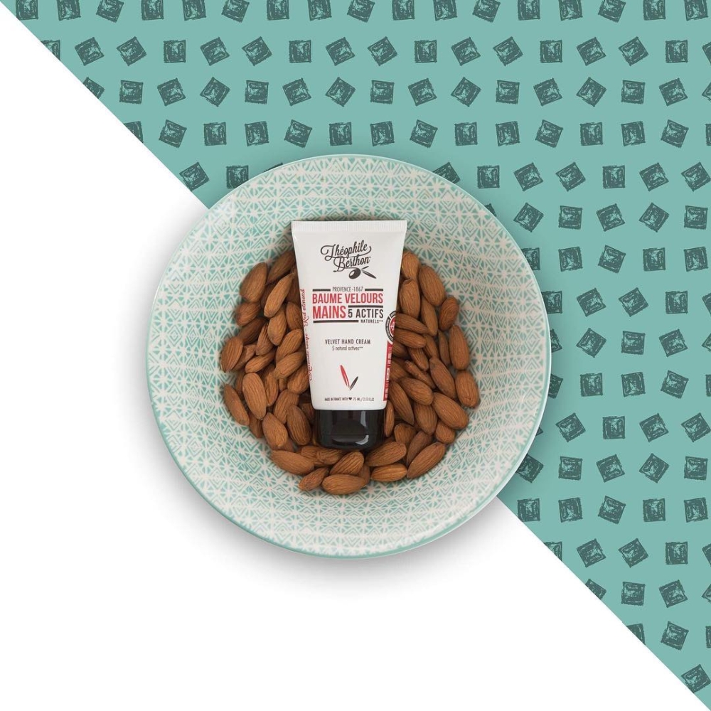 'Velours' Hand & Nail Balm - Amande Rouge 75 ml