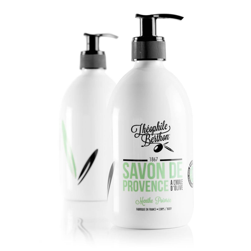 'De Provence Surgras' Liquid Soap - Menthe Poivrée 500 ml