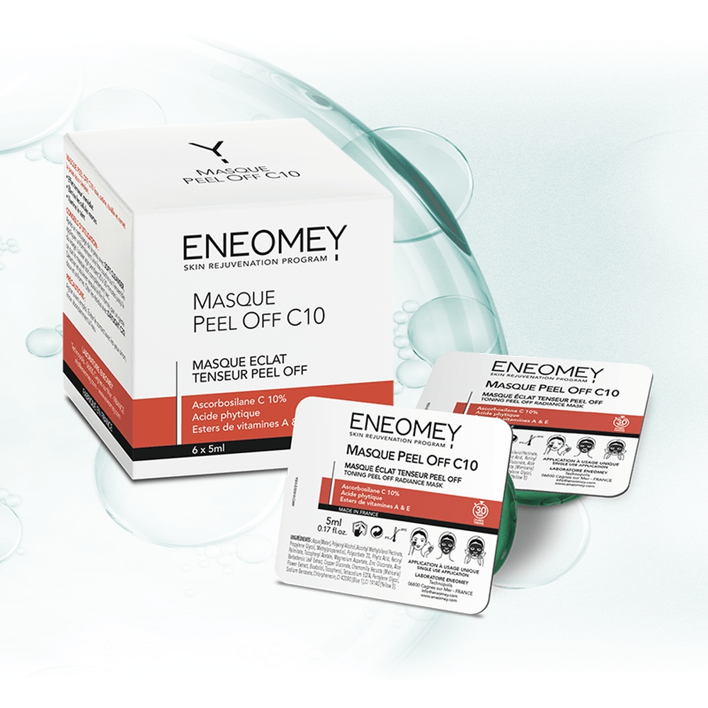 Coffret de soins de la peau 'Masque Peel Off C10' - 6 Pièces, 5 ml