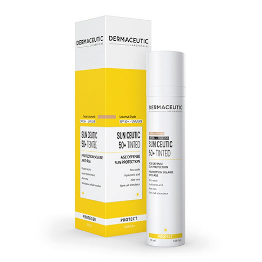 Crème Solaire Anti-Âge 'Sun Ceutic 50+ Teintée' - 50 ml