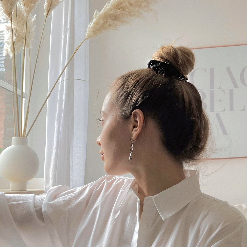 'Original Silk' Scrunchie - Classic Black