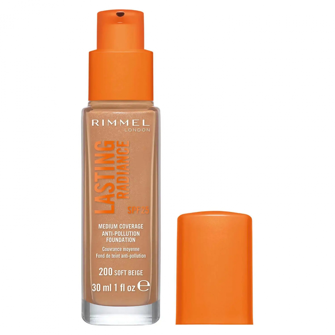 Fond de teint 'Lasting Radiance SPF25' - 200 Soft Beige 30 ml