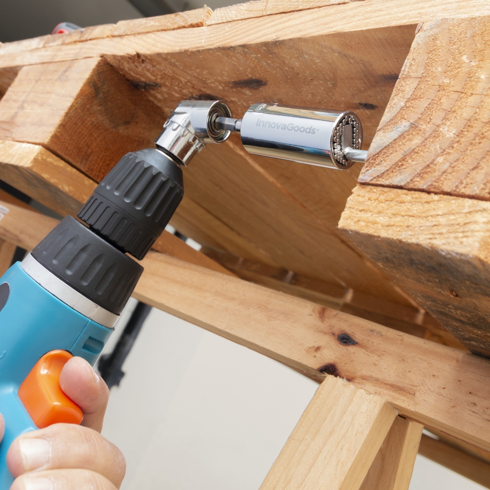 Universal Socket Wrench With Accessories Uniscrew