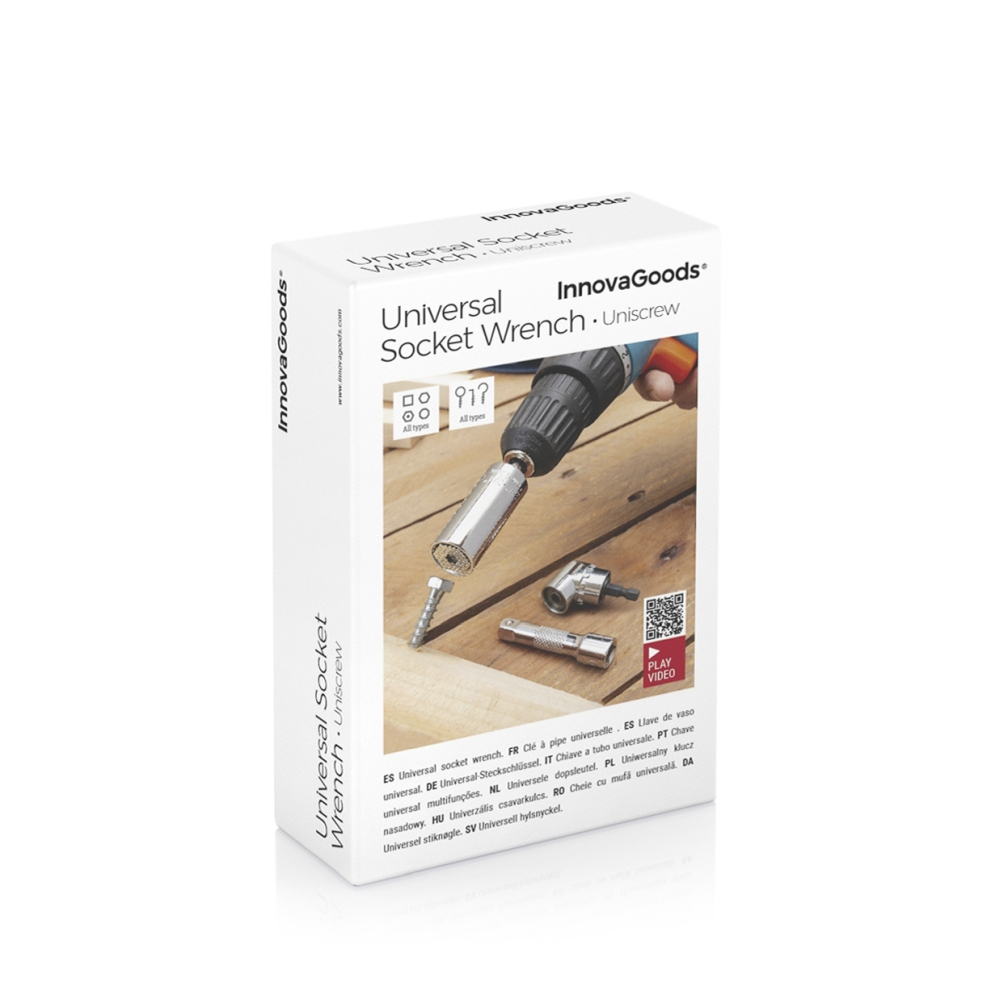 Universal Socket Wrench With Accessories Uniscrew