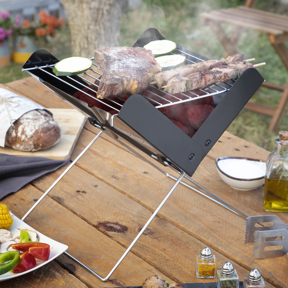 Mini-Barbecue Pliable Portable Pour Charbon Foldecue