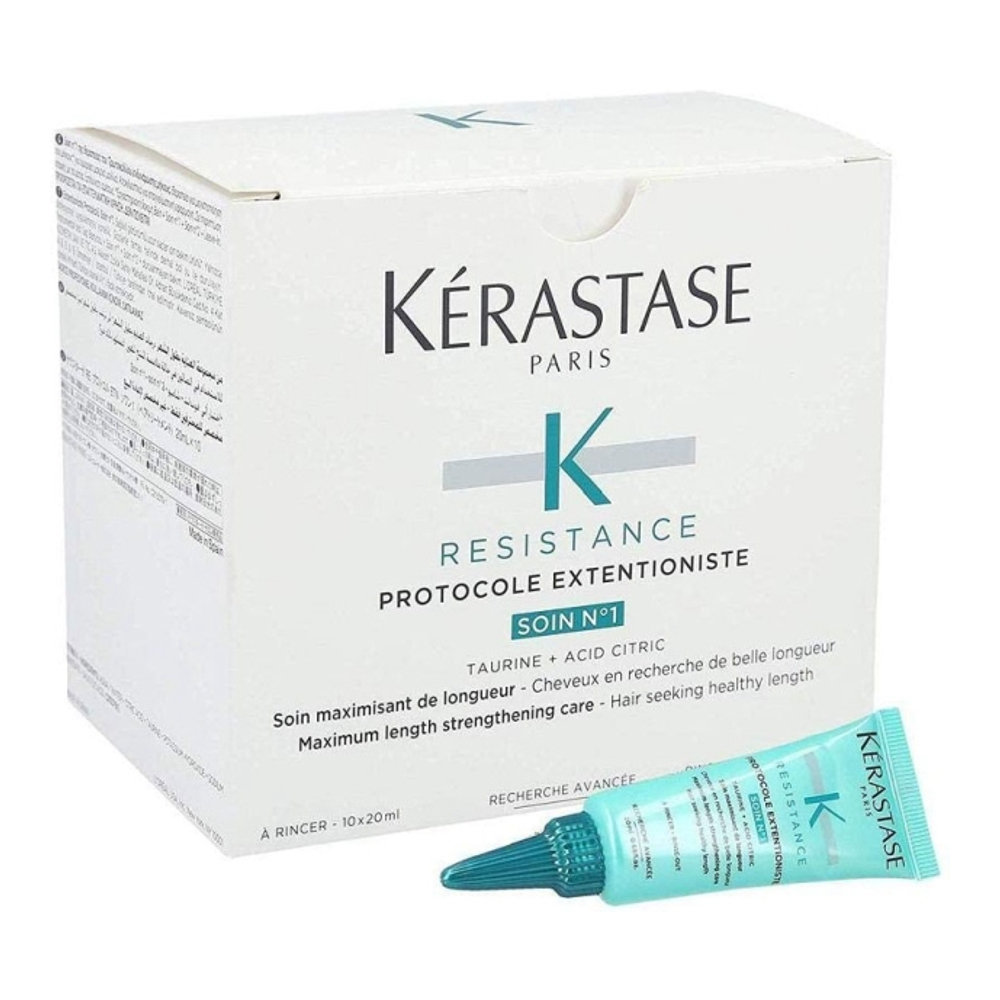 Traitement capillaire 'Resistance Protocole Extentioniste Soin Nº1' - 20 ml, 10 Pièces