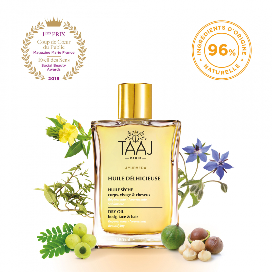 Huile Cheveux 'Delhicieuse' - 50 ml