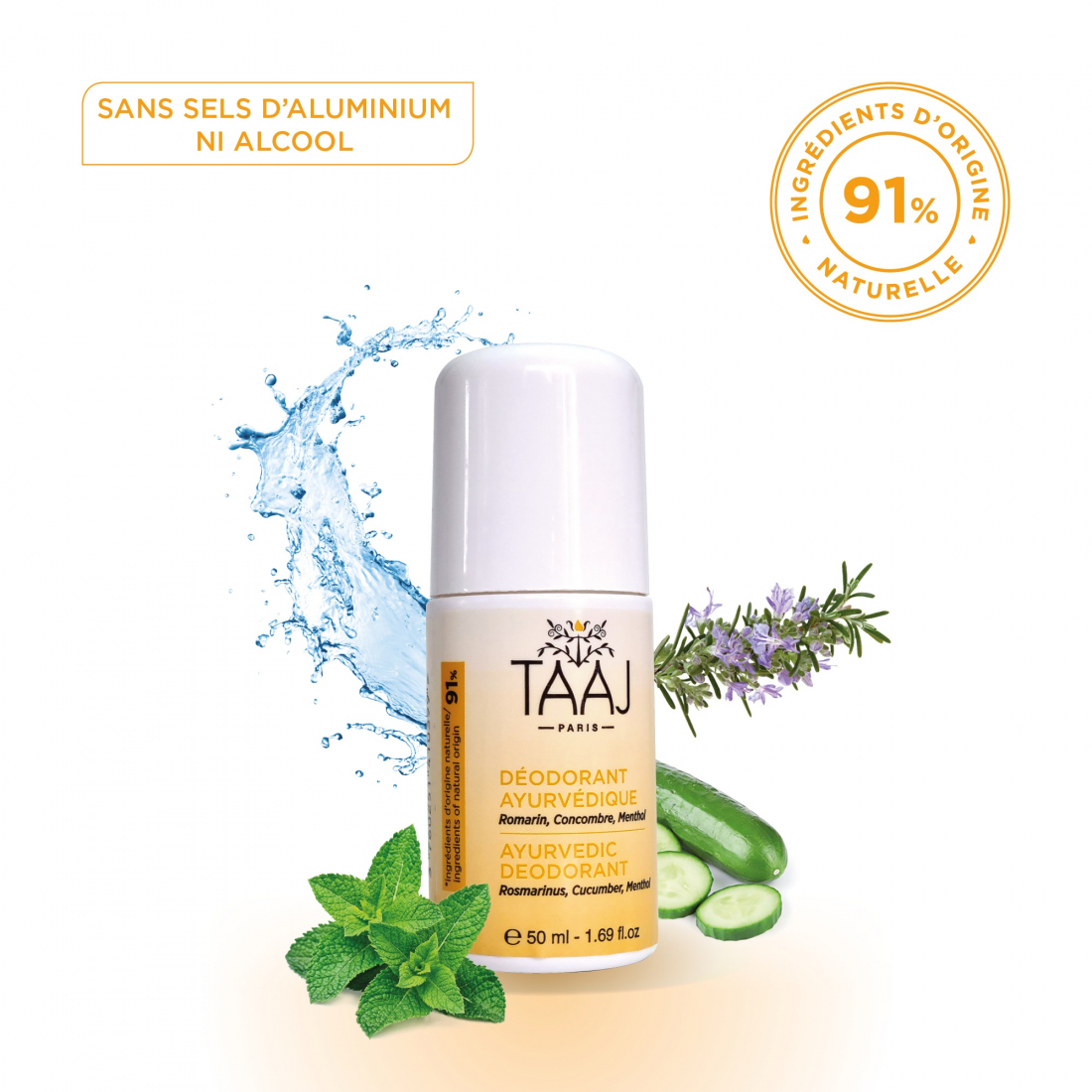 Déodorant 'Ayurvedique Naturel' - 50 ml