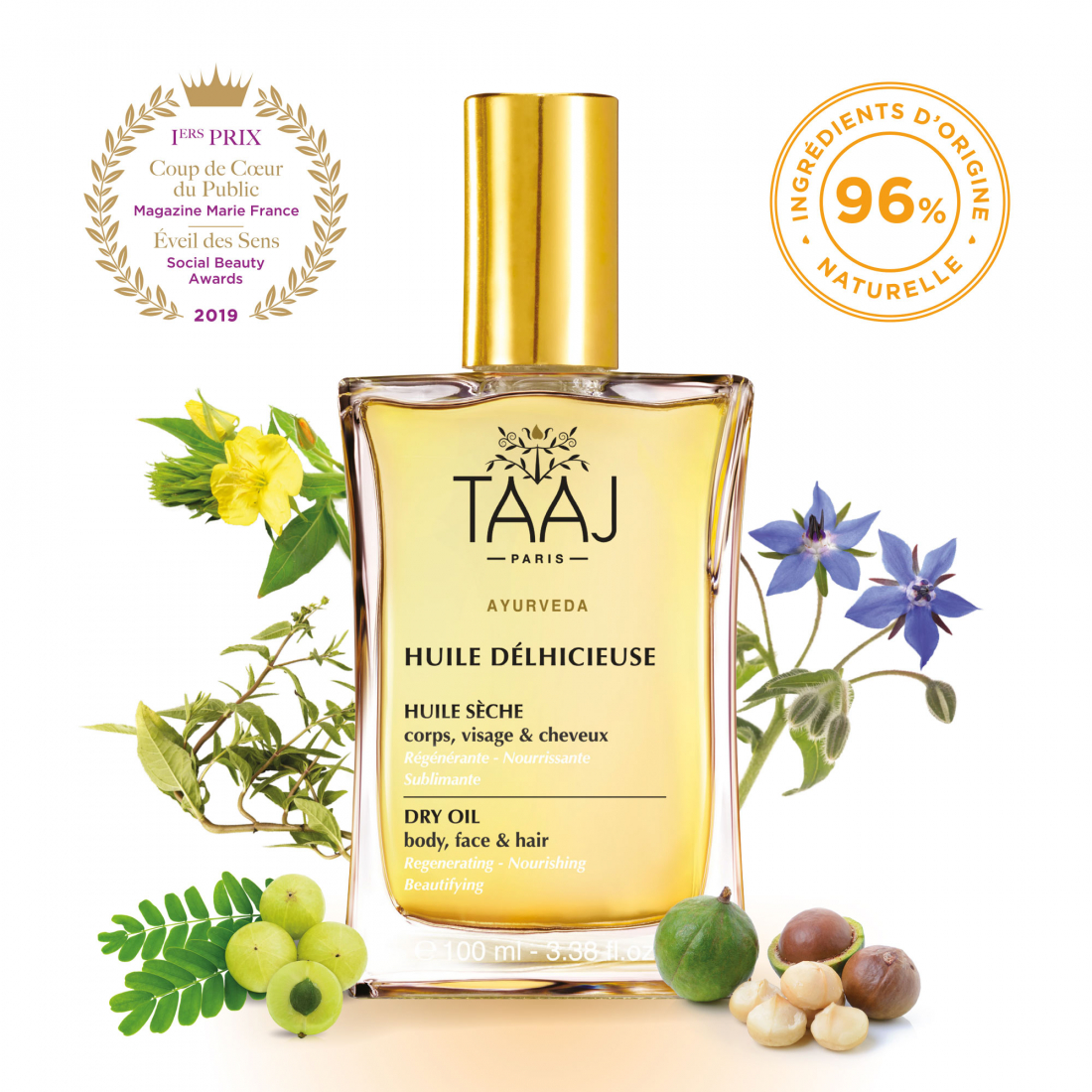 Huile Cheveux 'Delhicieuse' - 100 ml