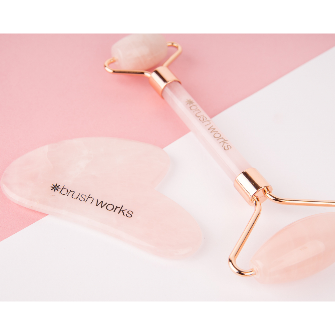 Gua Sha, Roller visage 'Rose Quartz'