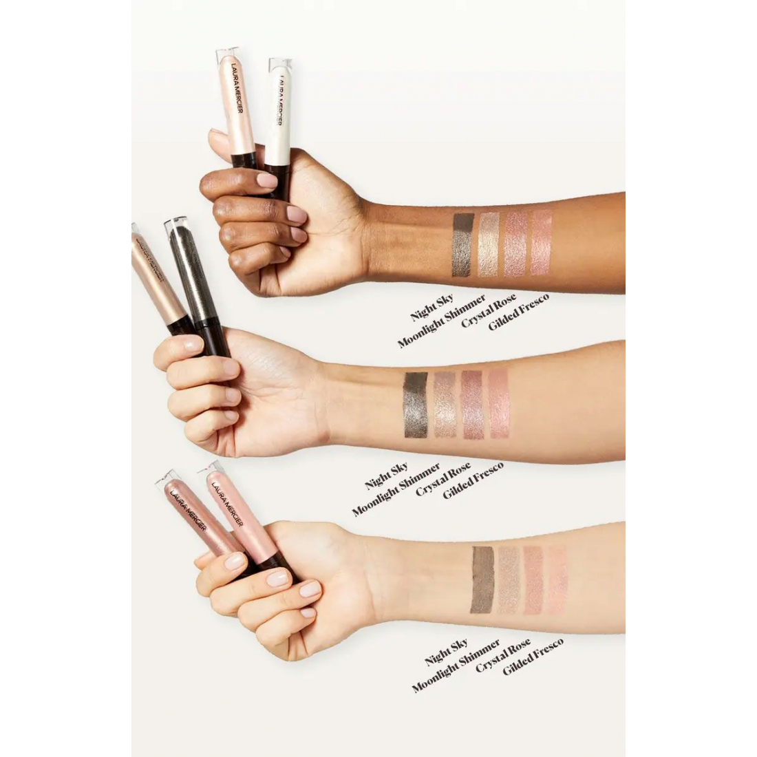 'Caviar Chrome Veil' Liquid Eyeshadow - Rose Gold Metal 6 ml