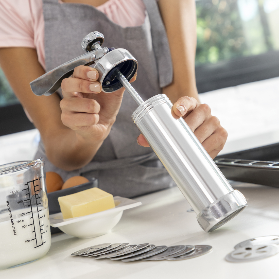 Machine À Biscuits Et Douille2 En 1 Prekies