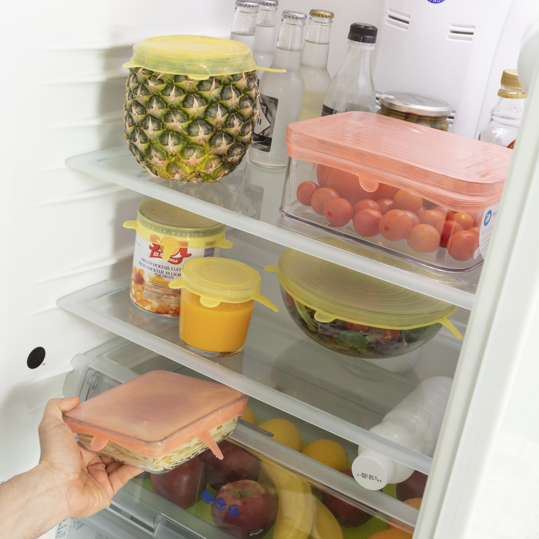 Jeu De 10 Couvercles De Cuisine Réutilisables Et Réglables Lilyd - 10 Pièces